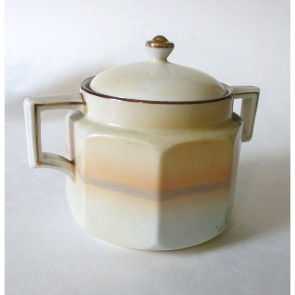 Vintage Nippon China Landscape Windmill Sugar Creamer Set Replacement Dinnerware - Picture 5 of 12